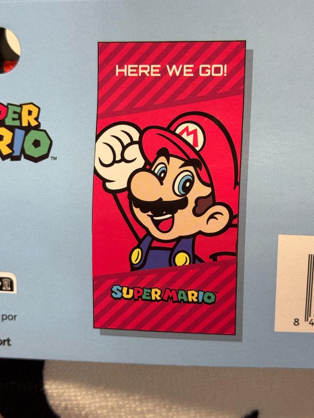 Toalha de praia para piscina Super Mario Microfibra 70x140