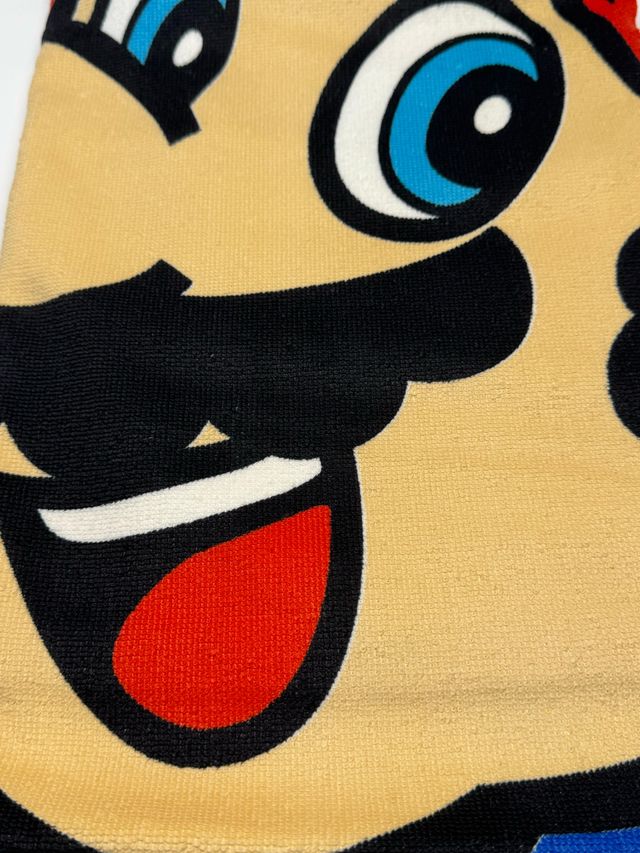 Toalha de praia para piscina Super Mario Microfibra 70x140