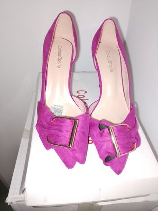 Zapatos tacón ColourCheire - Morados