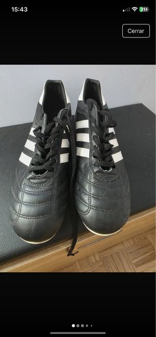 Zapatillas Adidas Fútbol - Negras y Blancas