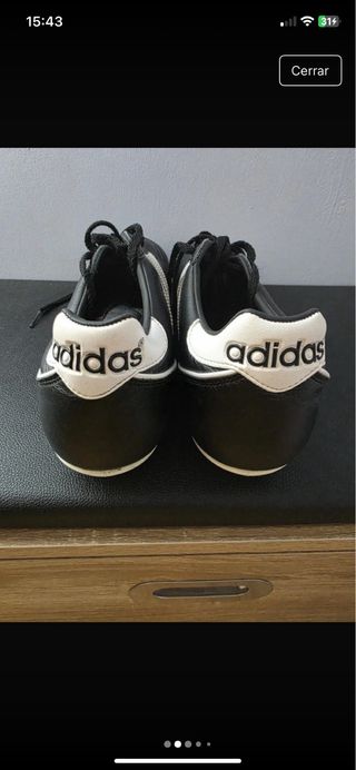 Zapatillas Adidas Fútbol - Negras y Blancas