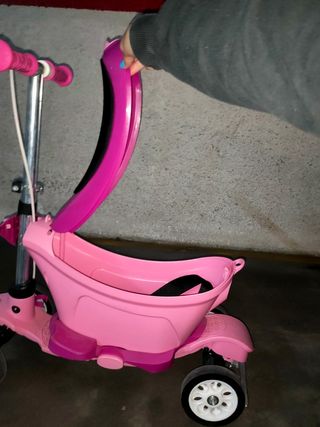 Patinete infantil Rollplay rosa