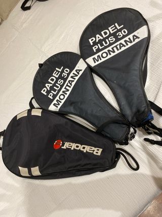 2 Palas Padel Montana + 1 Babolat. 30€ cada una. 