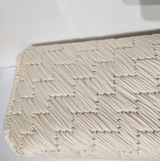 Pochette estiva beige in canvas