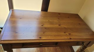 Mesa de Estudio con butaca de madera maciza