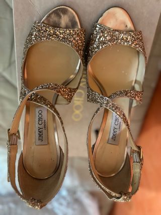 JIMMY CHOO Zapatos Dorado T41