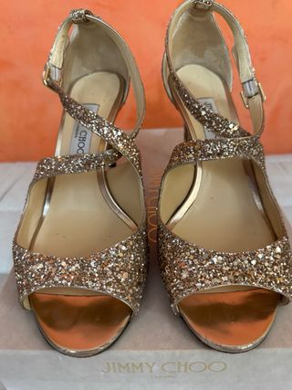 JIMMY CHOO Zapatos Dorado T41