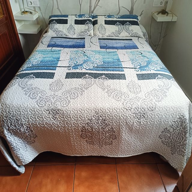 COLCHA CAMA MATRIMONIO CON COJINES