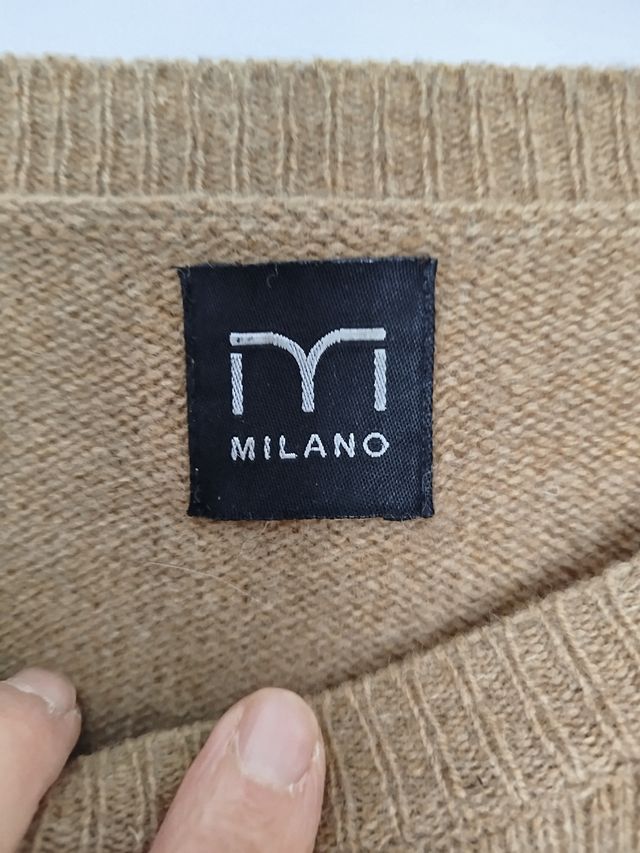 Jersey Milano beige de lana