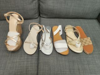 Sandalias planas y de tacón