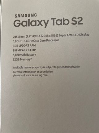 Samsung Galaxy Tab S2 - 32GB - 9'7"