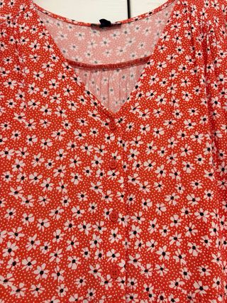 Vestito floreale rosso