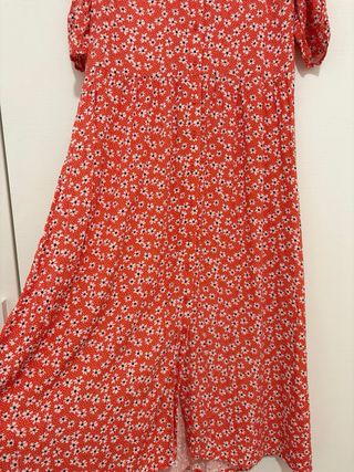 Vestito floreale rosso