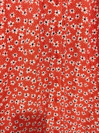 Vestito floreale rosso