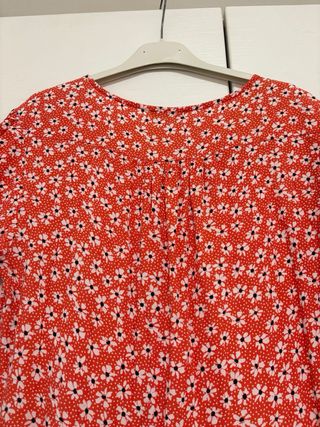 Vestito floreale rosso