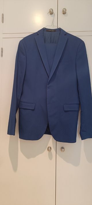 Traje Zara Man azul  marino