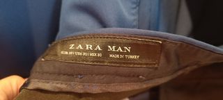 Traje Zara Man azul  marino