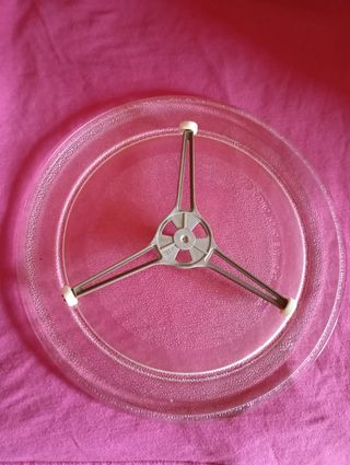 Plato cristal microondas 