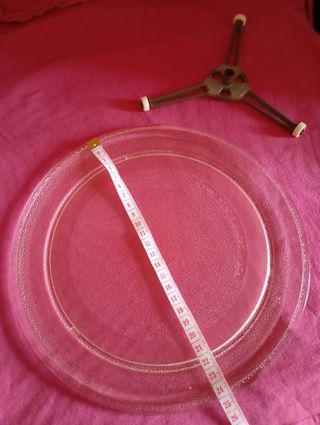 Plato cristal microondas 
