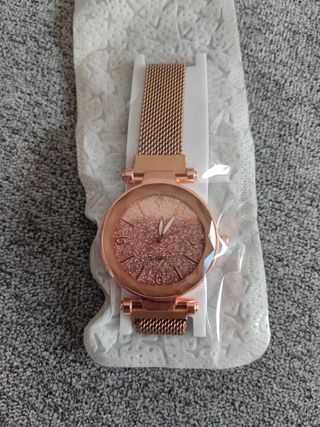 Reloj Mujer Dorado Rosa