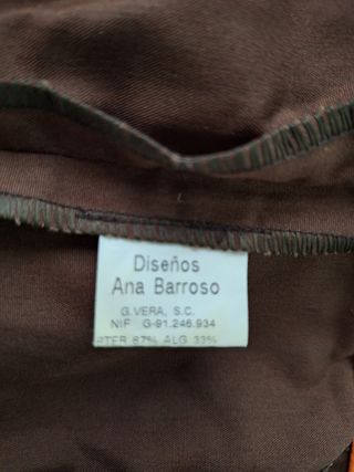 Traje gitana marrón y naranja