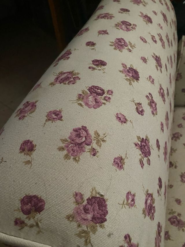 Diván floral vintage