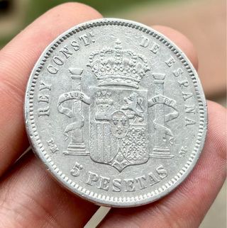 Moneda PLATA 5 Pesetas 1879 *(X8-XX) ALFONSO XII