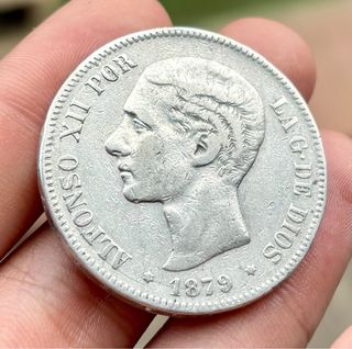 Moneda PLATA 5 Pesetas 1879 *(X8-XX) ALFONSO XII