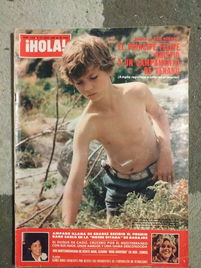 Revista Felipe VI de niño