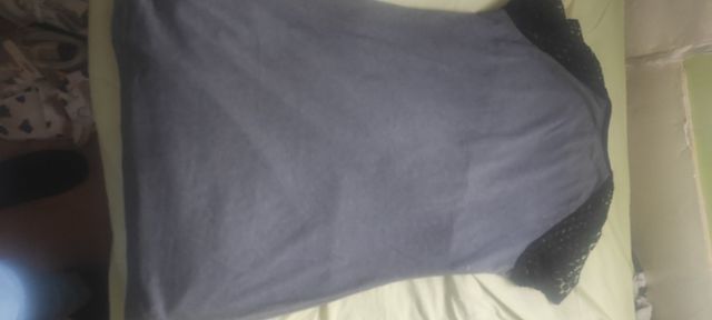 Vestido negro y verde