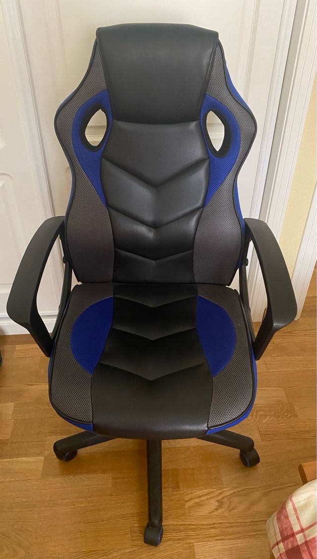 Silla Gamer Azul-Negra