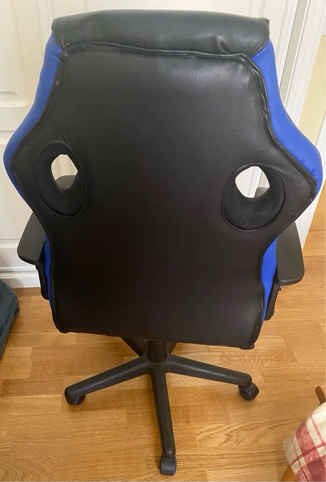 Silla Gamer Azul-Negra