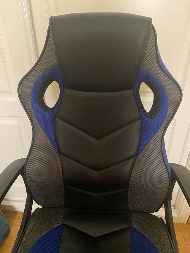 Silla Gamer Azul-Negra