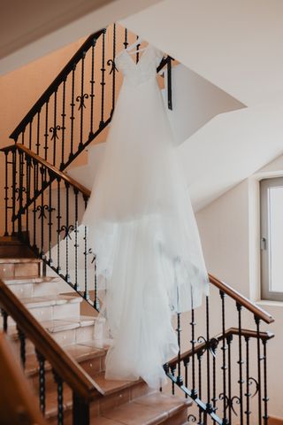 Vestido novia boho chic de Aire Barcelona