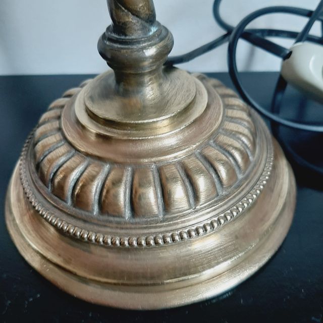 Set 2 lampade antiche bronzo