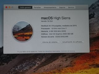 MACBOOK AIR 13 2011 A1369