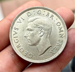 Moneda PLATA INGLATERRA 1 Corona 1937 Crown UK 