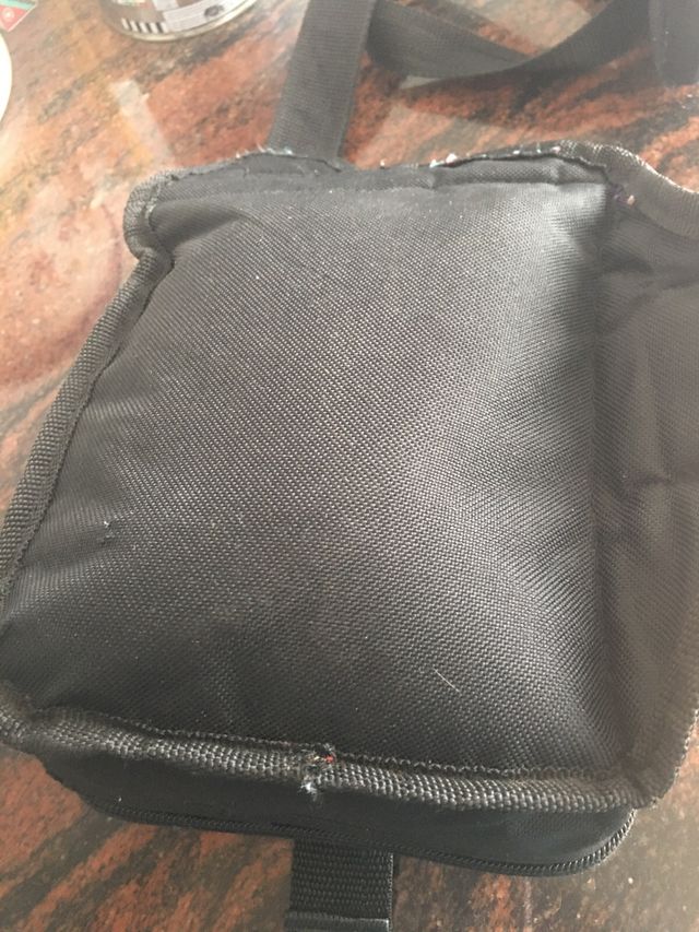 Bolso bandolera tela azul marino 