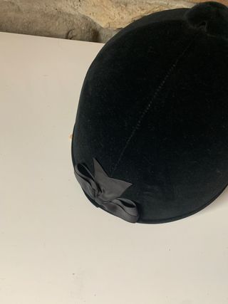 kep equitazione velluto nero