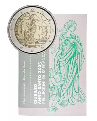 2 Monedas San Marino 2025