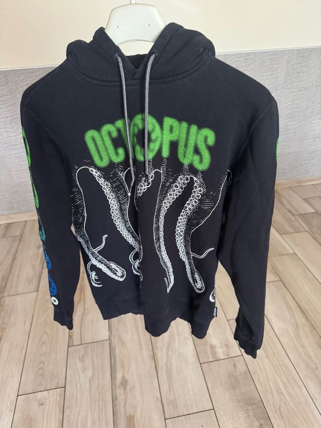 Felpa Octopus Uomo - Nero Verde