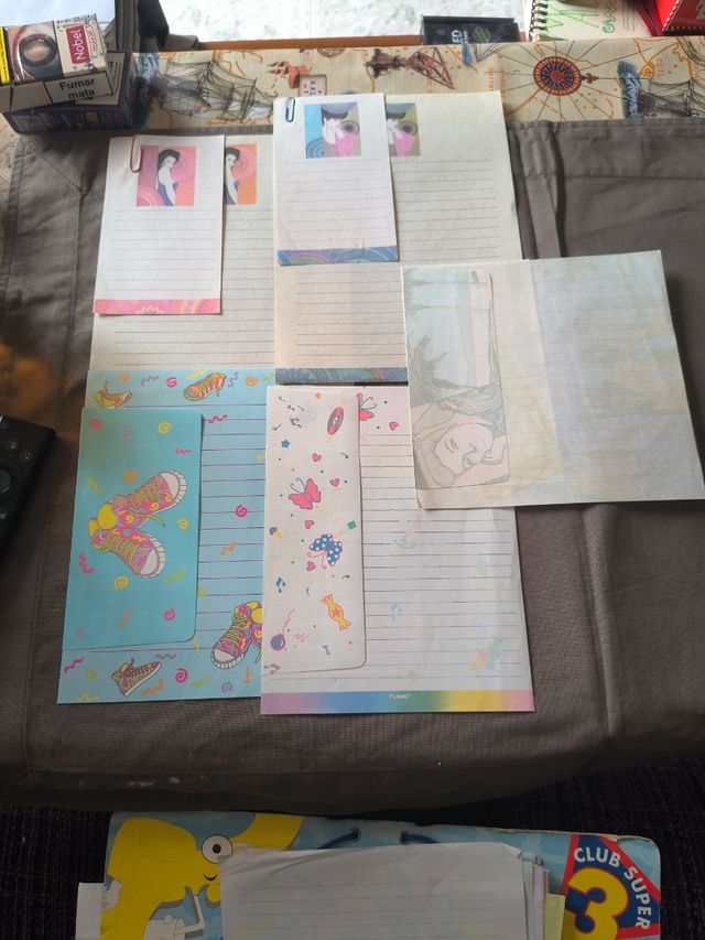 Papeleria vintage años 80