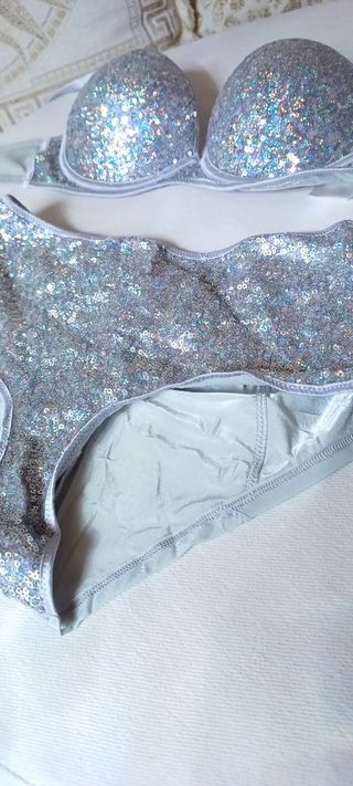 Intimo paillettes argento