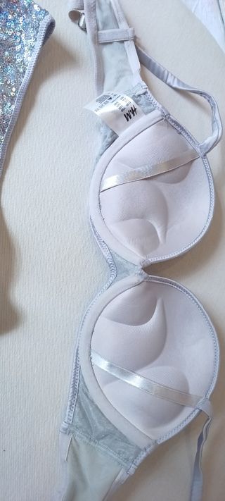 Intimo paillettes argento