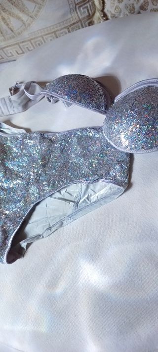 Intimo paillettes argento