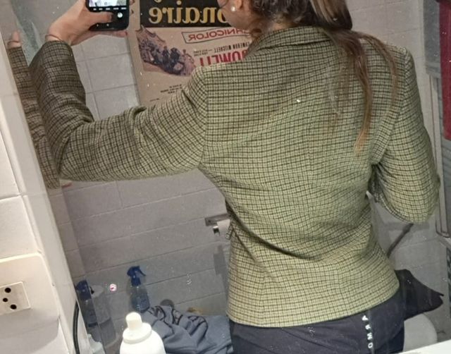 Blazer cuadros estilo inglés