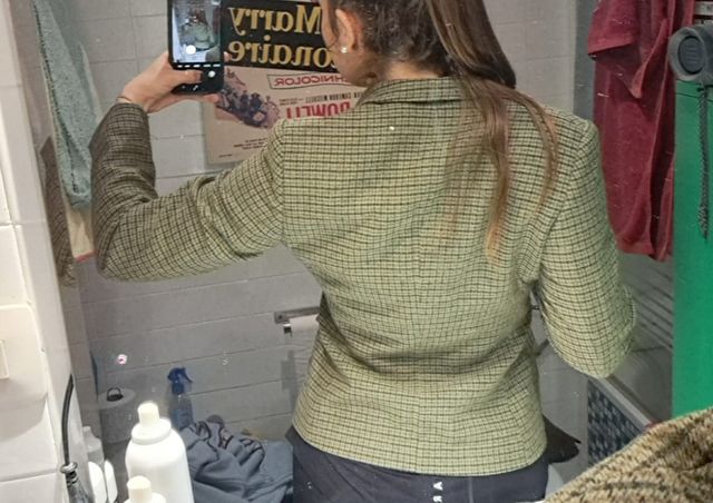 Blazer cuadros estilo inglés