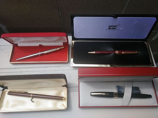 bolígrafos y plumas Montblanc, Parker, Sheaffer...