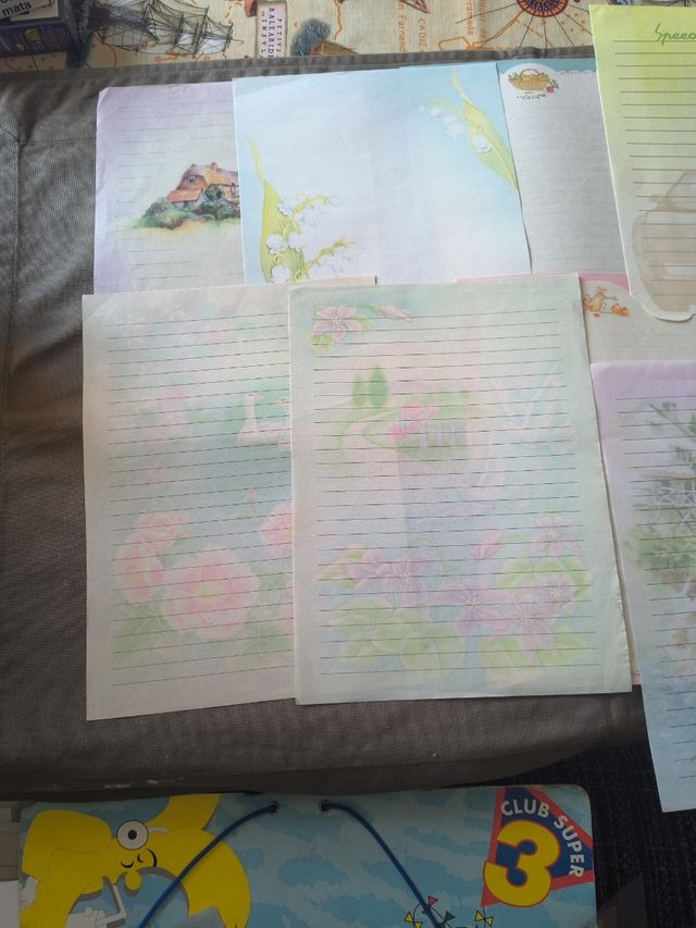 Papelería vintage años 80: 10 cartas