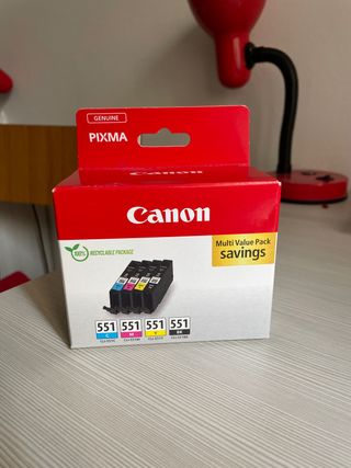 Canon CLI551 C M Y BK Confezione da 4 Cartucce d'inchiostro